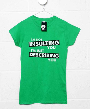 Just Describing You Womens T-Shirt, Inspired By Sherlock 8Ball
